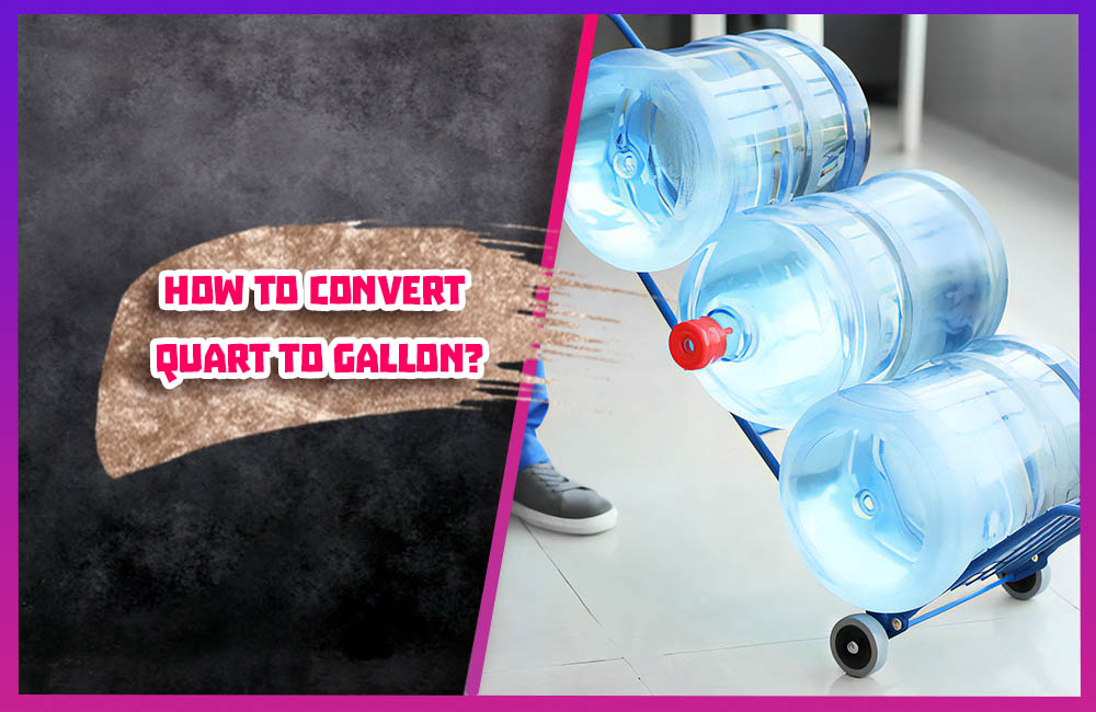 How to convet quart to gallon